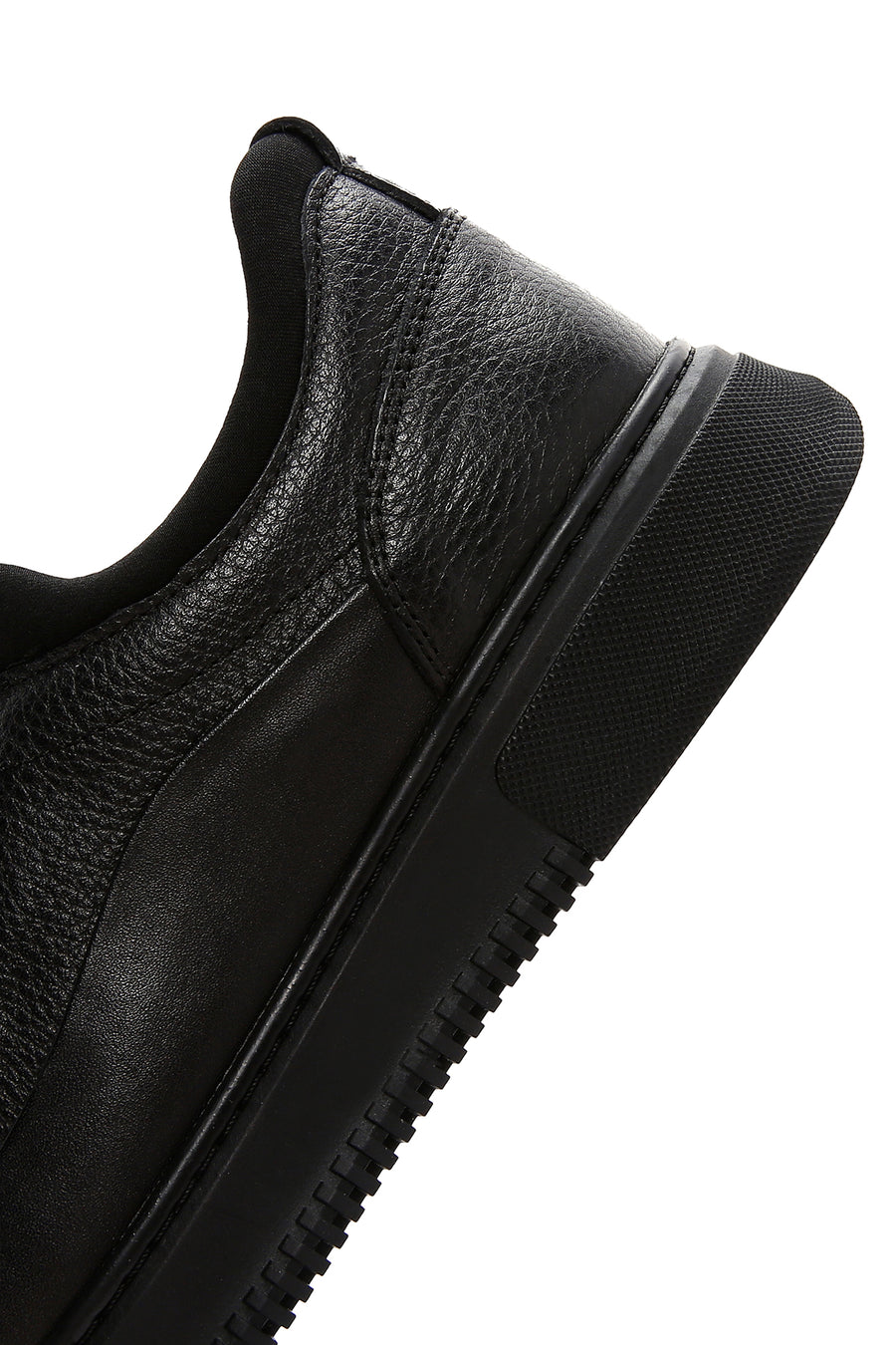 Erkek Siyah Deri Sneaker