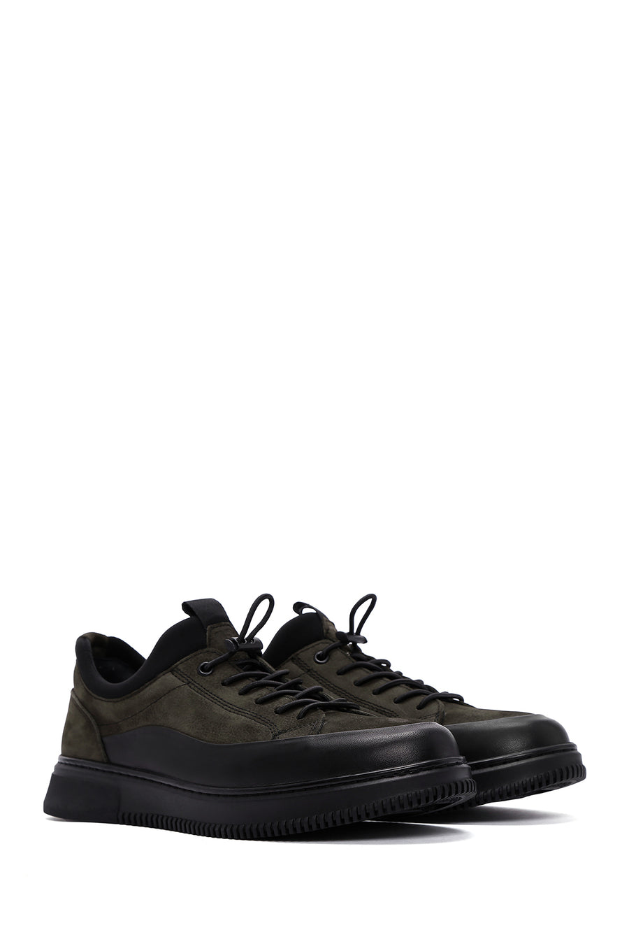 Men's Khaki Nubuck Leather Sneaker