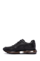 Men's Black Nubuck Leather Sneaker | Derimod
