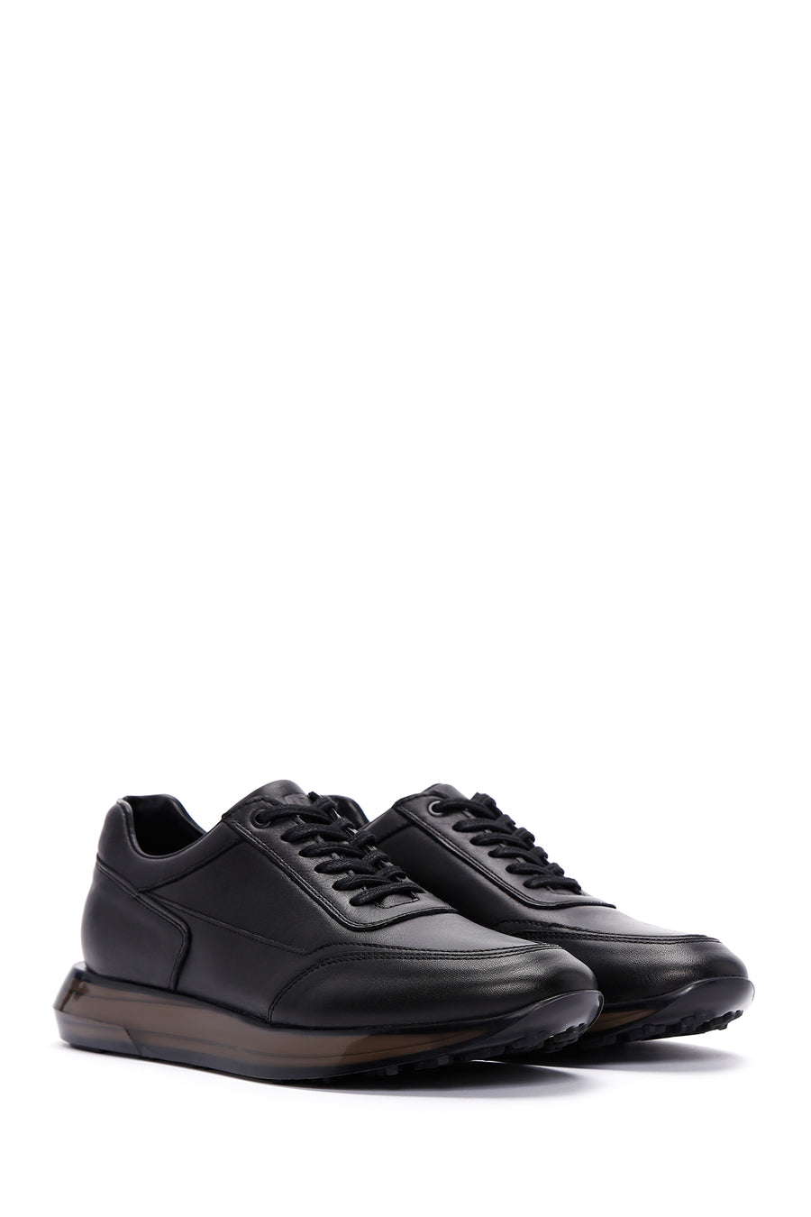 Men's Black Nubuck Leather Sneaker