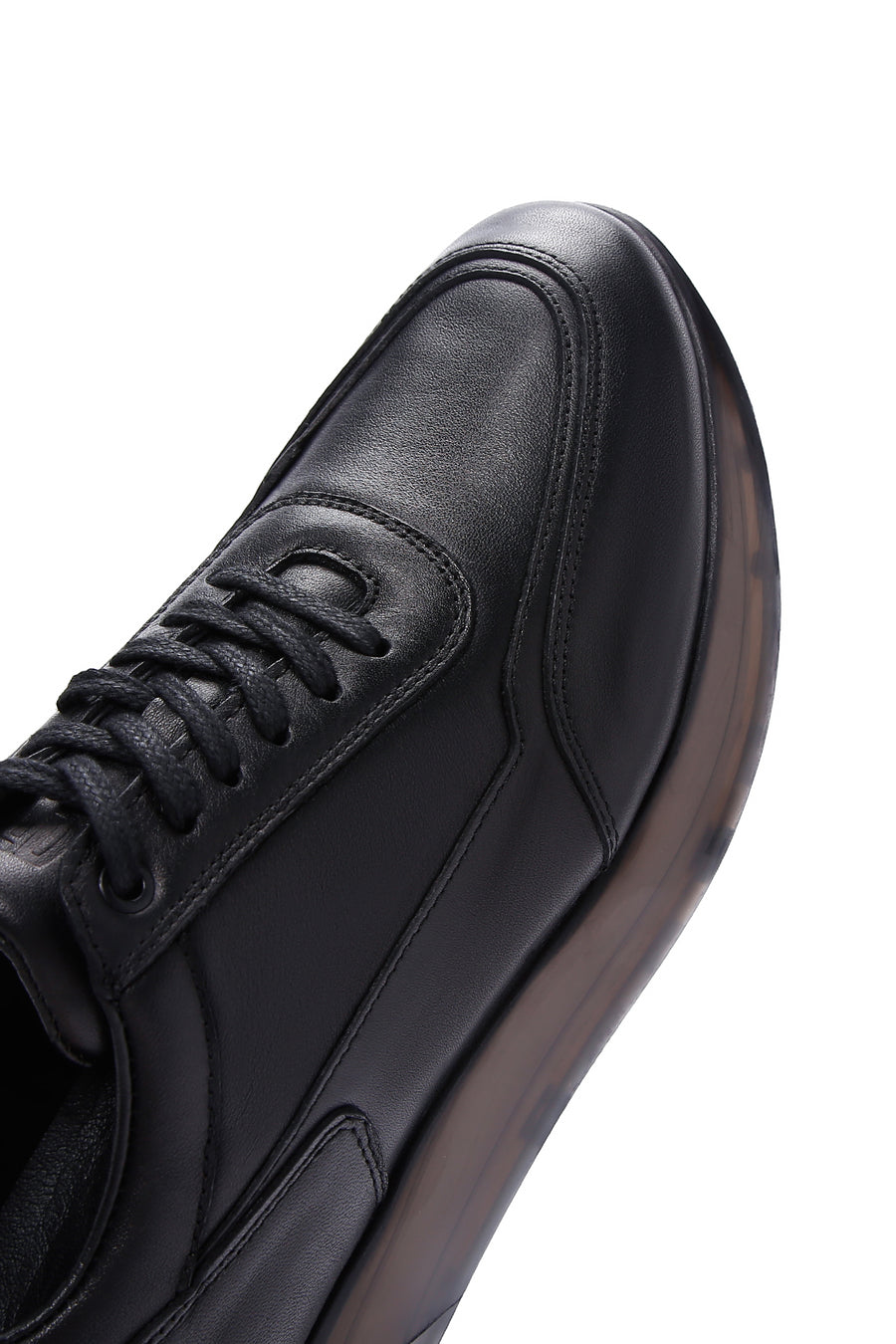 Men's Black Nubuck Leather Sneaker