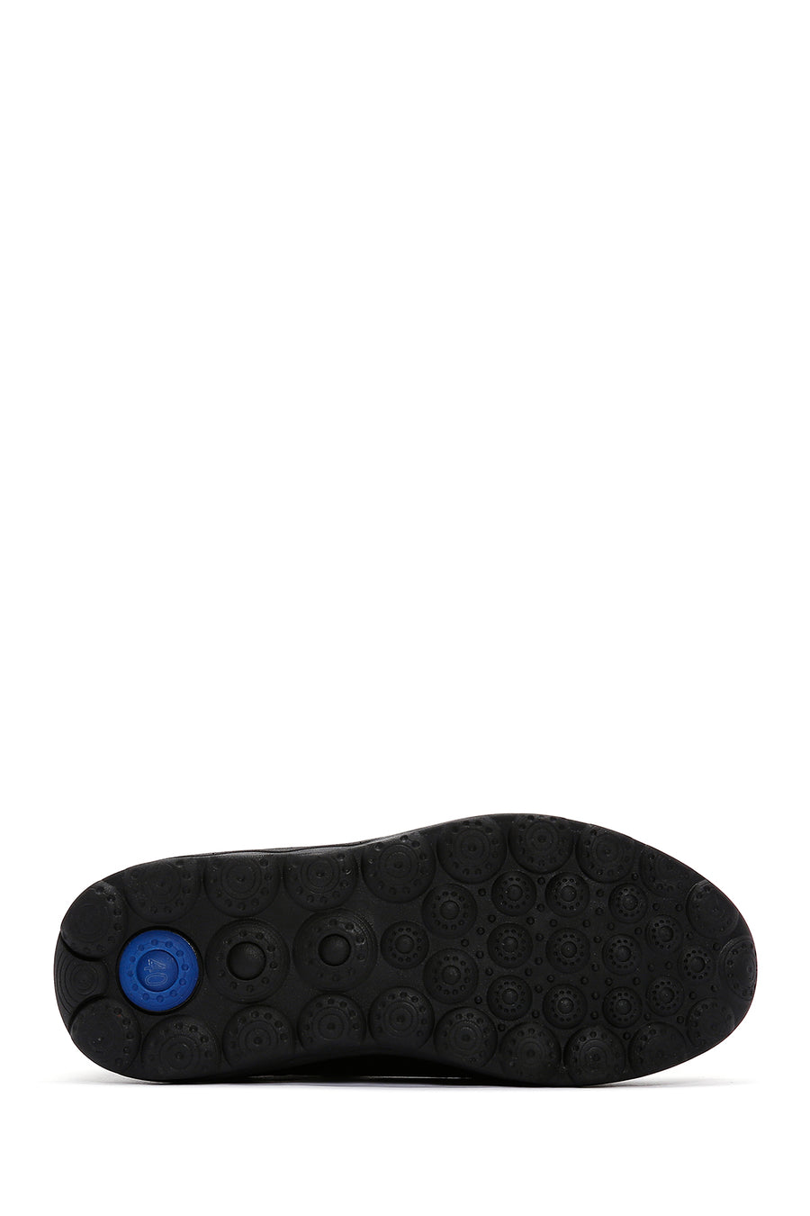Men's Black Leather Casual Sneaker
