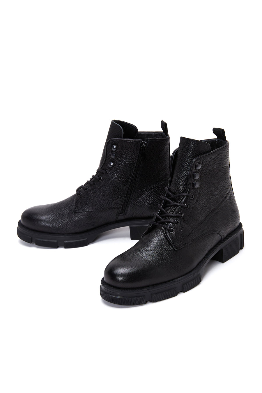 Men's Black Leather Boots