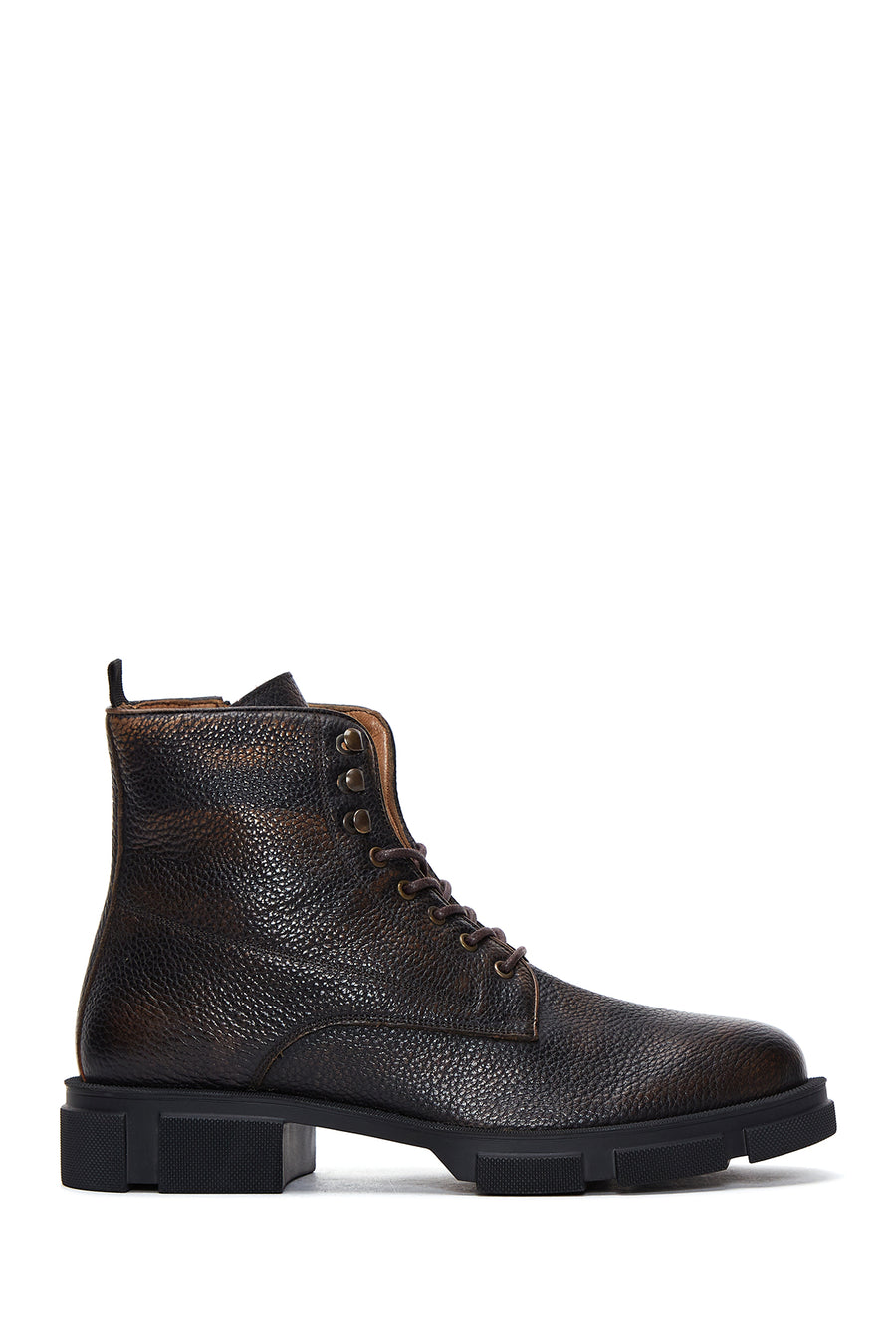 Men's Brown Leather Boots 23WFD6100FT | Derimod