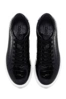 Erkek Siyah Deri Sneaker | Derimod
