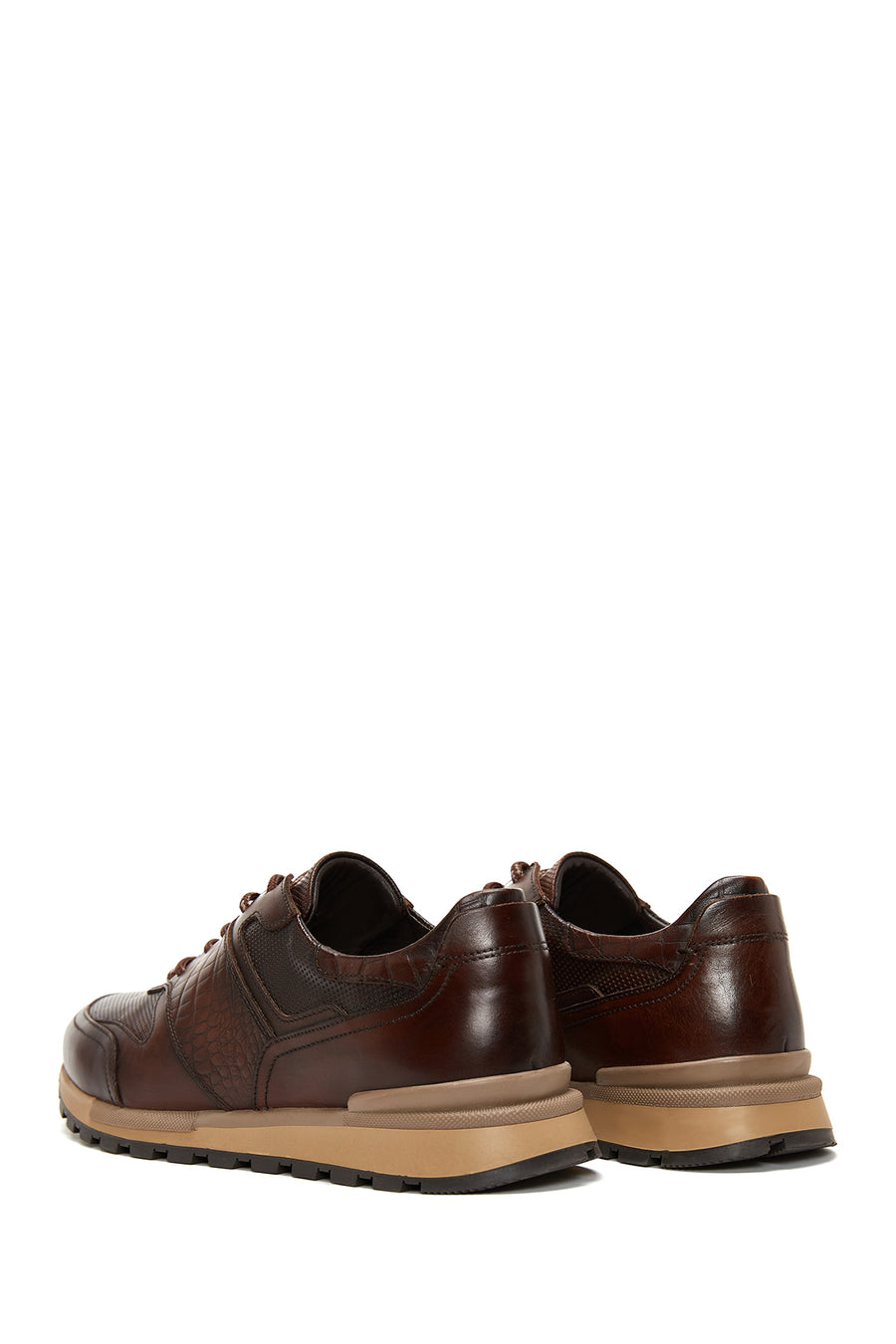 Men's Brown Leather Sneaker