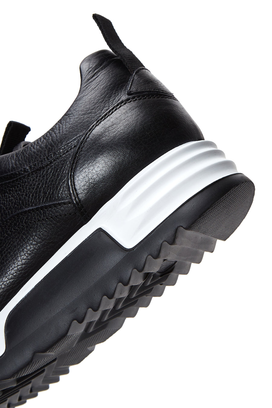 Men's Black Leather Sneaker