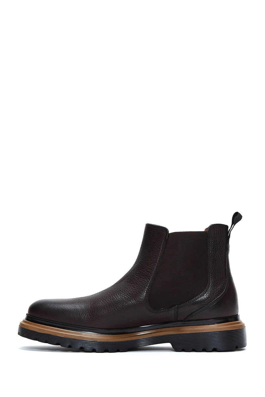 Men's Brown Leather Casual Chelsea Boots