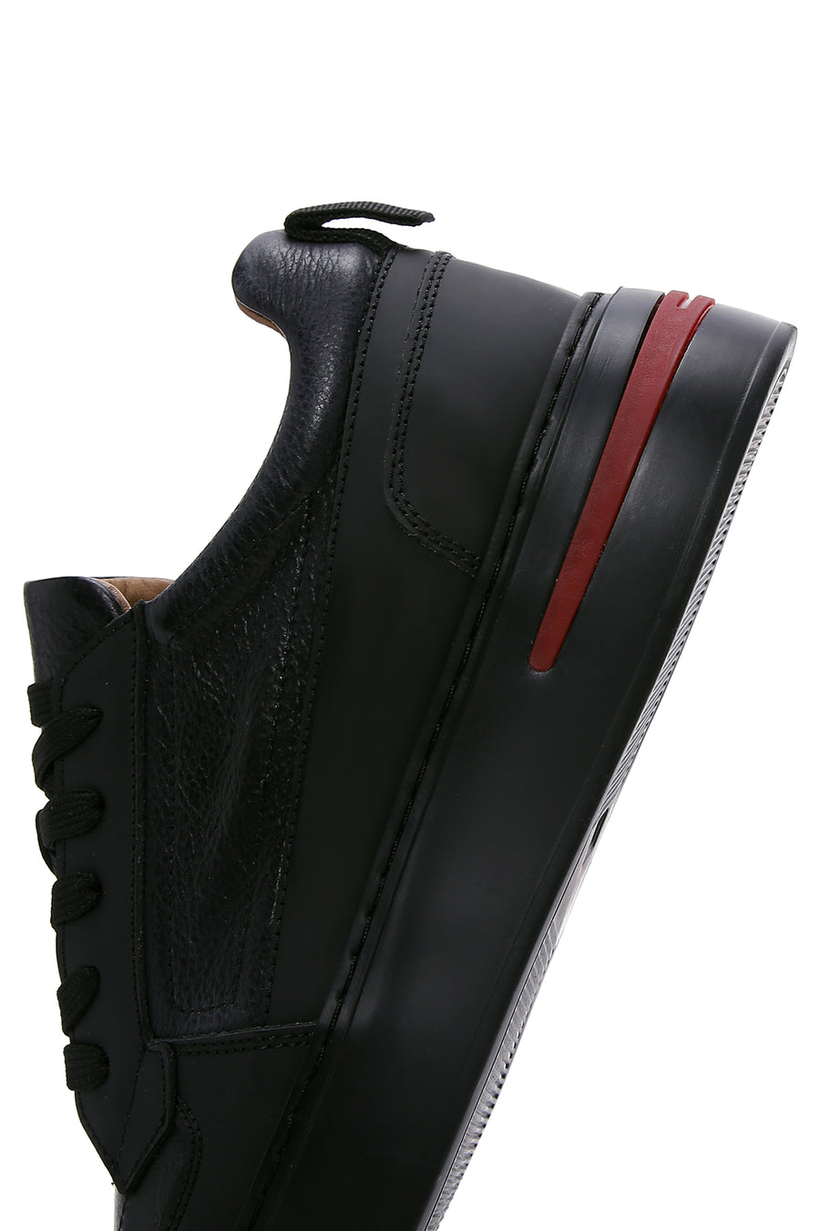 Men's Black Leather Sneaker