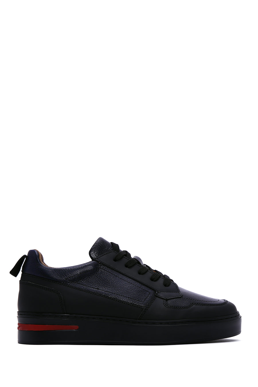 Men's Black Leather Sneaker