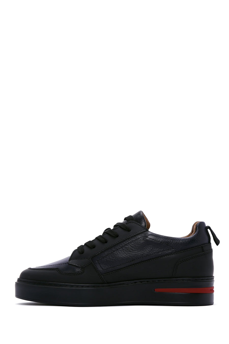 Men's Black Leather Sneaker