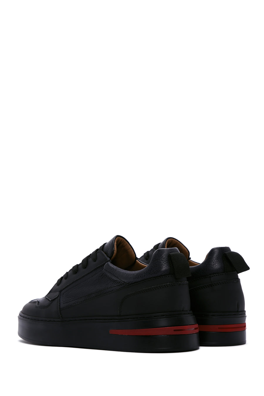 Men's Black Leather Sneaker