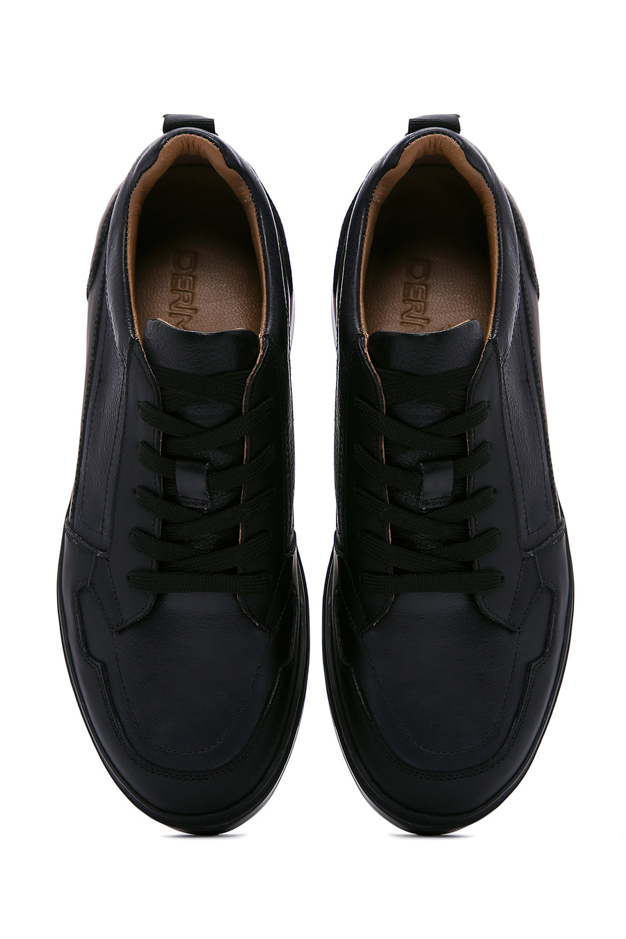 Men's Black Leather Sneaker
