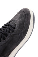 Erkek Antrasit Süet Deri Sneaker | Derimod