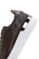 Men's Brown Leather Sneaker | Derimod