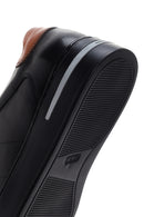 Erkek Siyah Deri Sneaker | Derimod