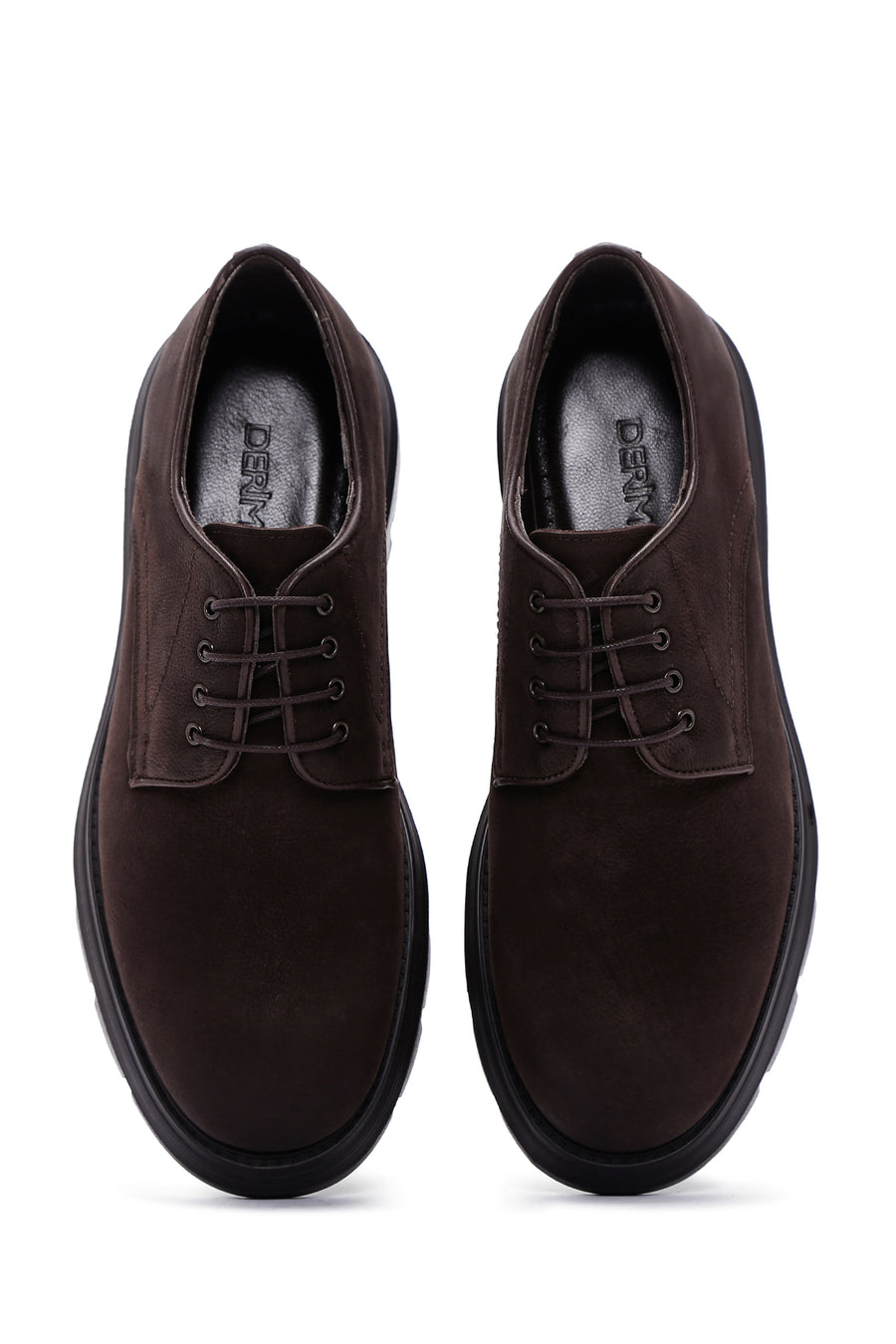 Men's Brown Nubuck Leather Casual Shoes