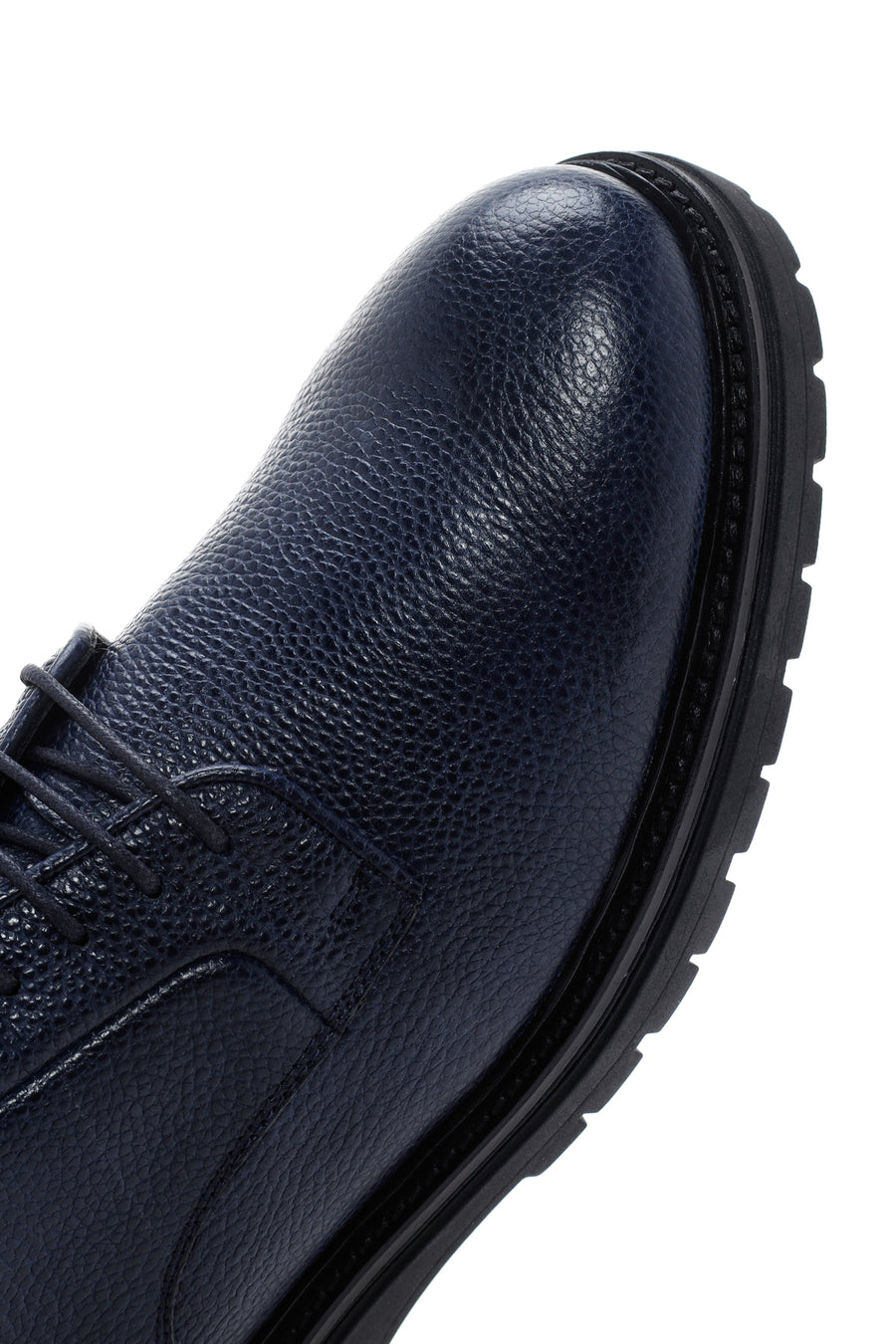 Men's Navy Blue Leather Casual Shoes