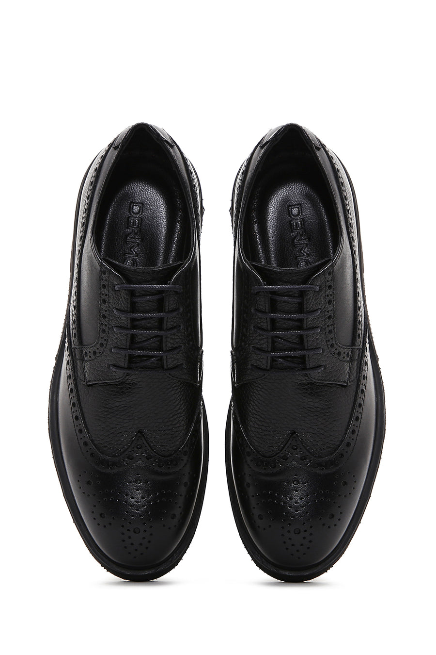 Men's Black Leather Casual Shoes