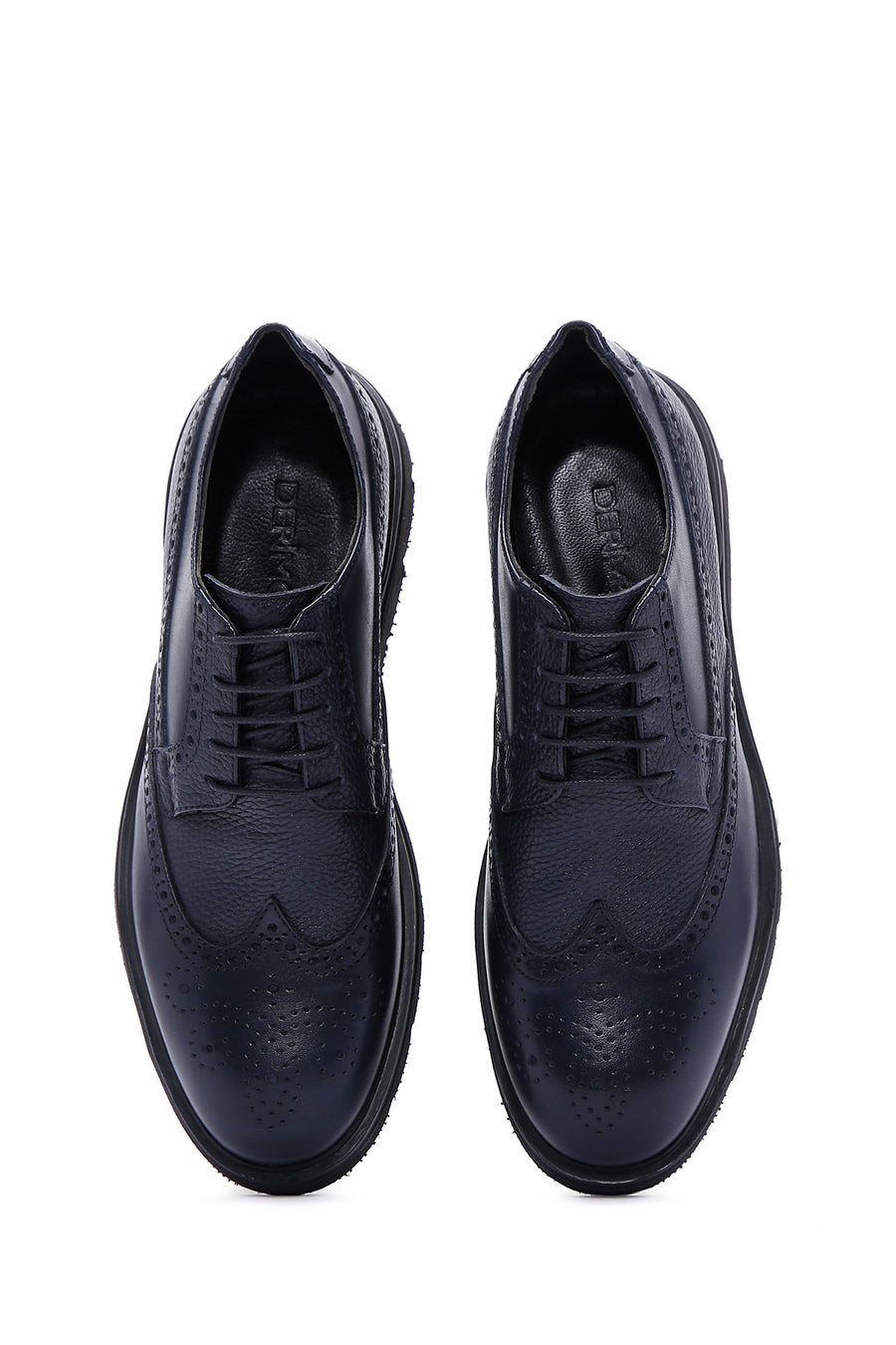 Men's Navy Blue Leather Casual Shoes