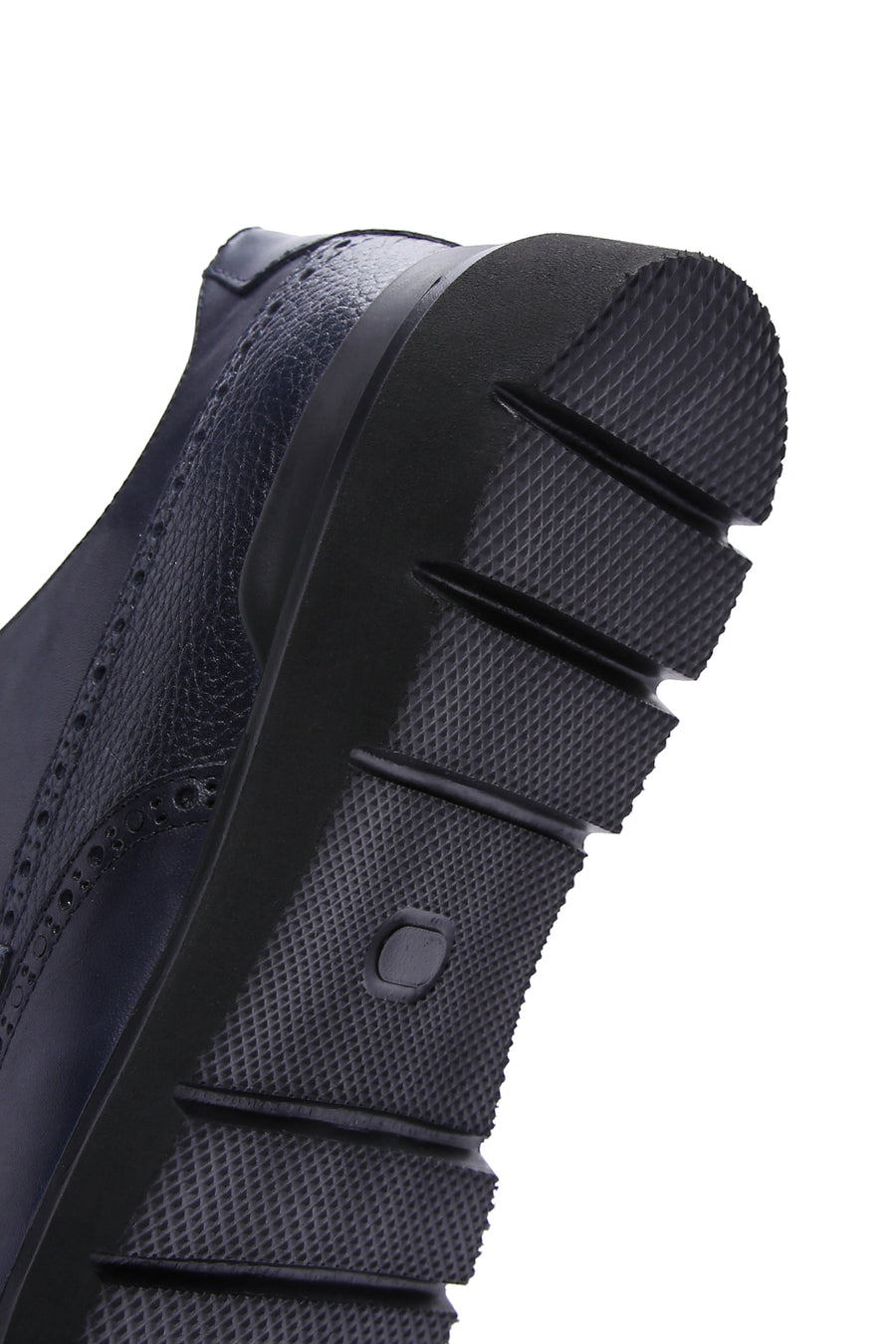 Men's Navy Blue Leather Casual Shoes