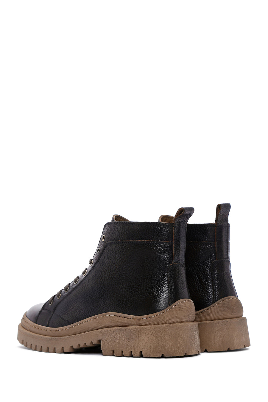 Men's Brown Leather Casual Boots