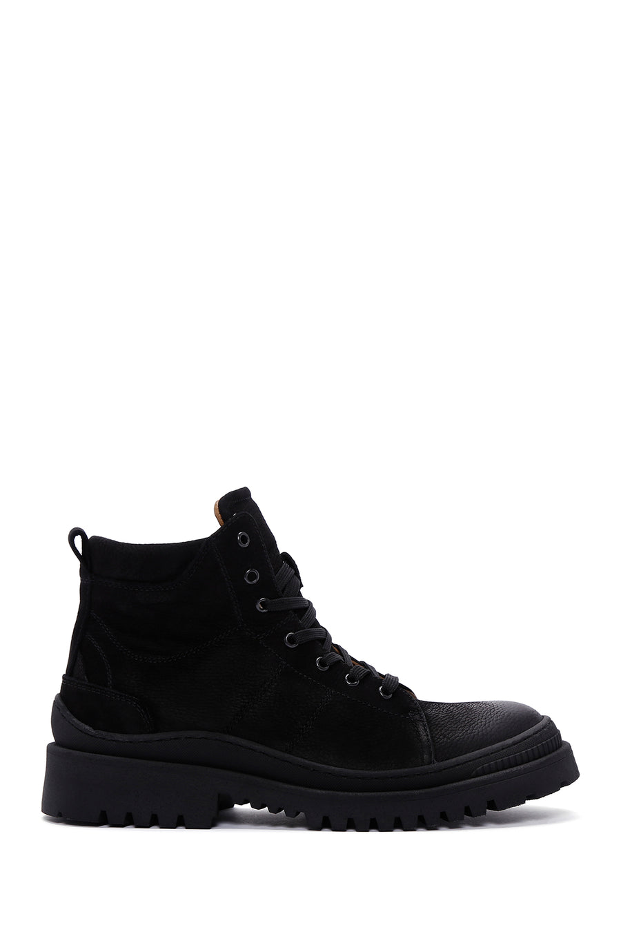 Men's Black Nubuck Leather Boots 23WFD6137V3 | Derimod