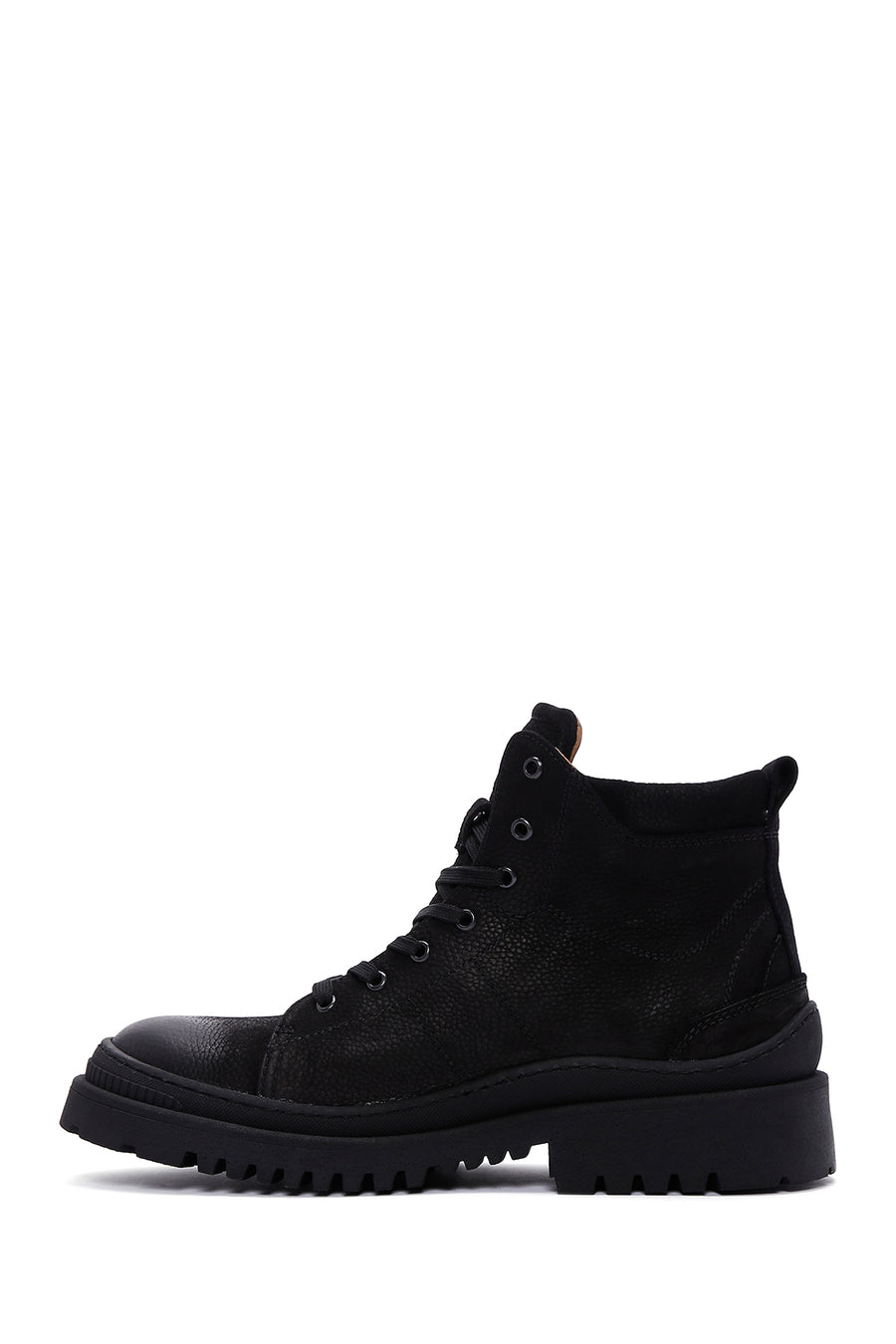 Men's Black Nubuck Leather Boots