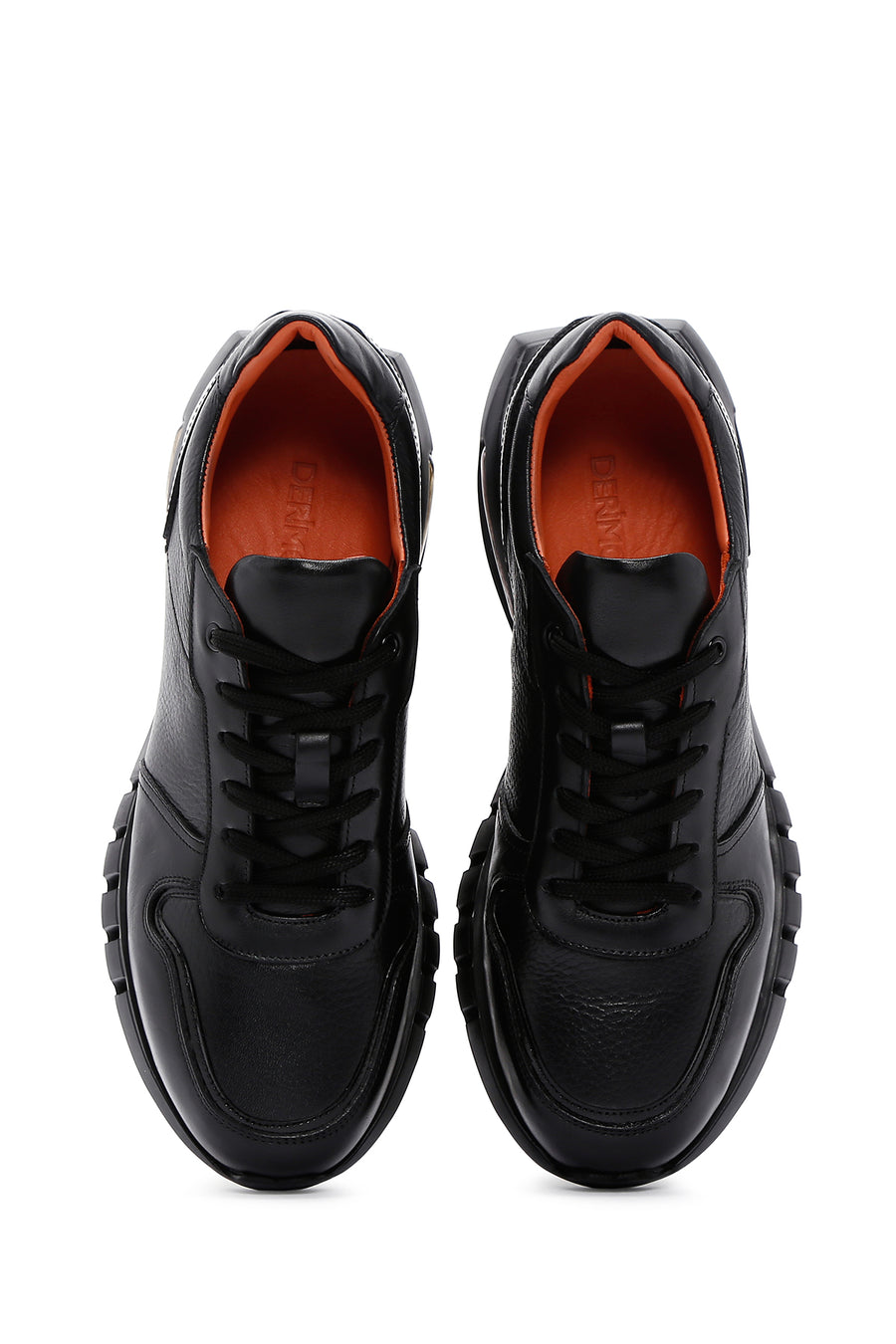 Erkek Siyah Deri Sneaker