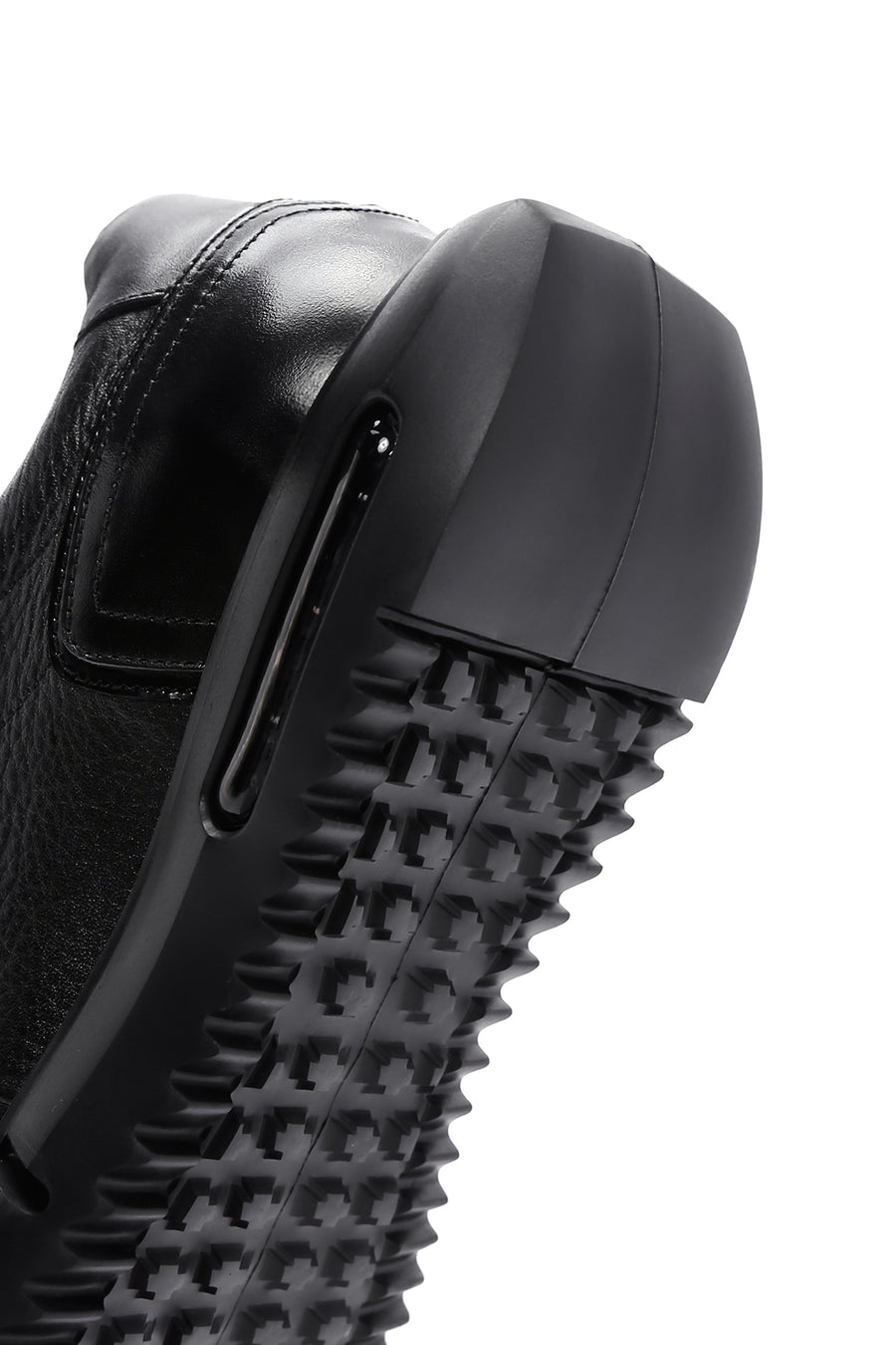 Erkek Siyah Deri Sneaker