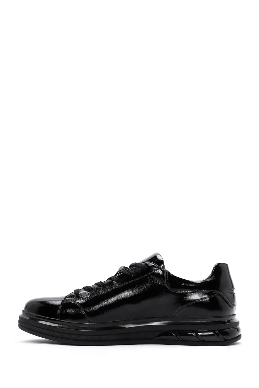 Men's Black Patent Leather Sneaker