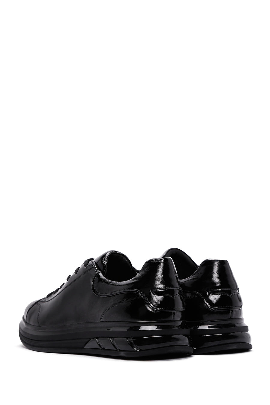 Men's Black Patent Leather Sneaker