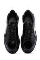 Men's Black Patent Leather Sneaker | Derimod