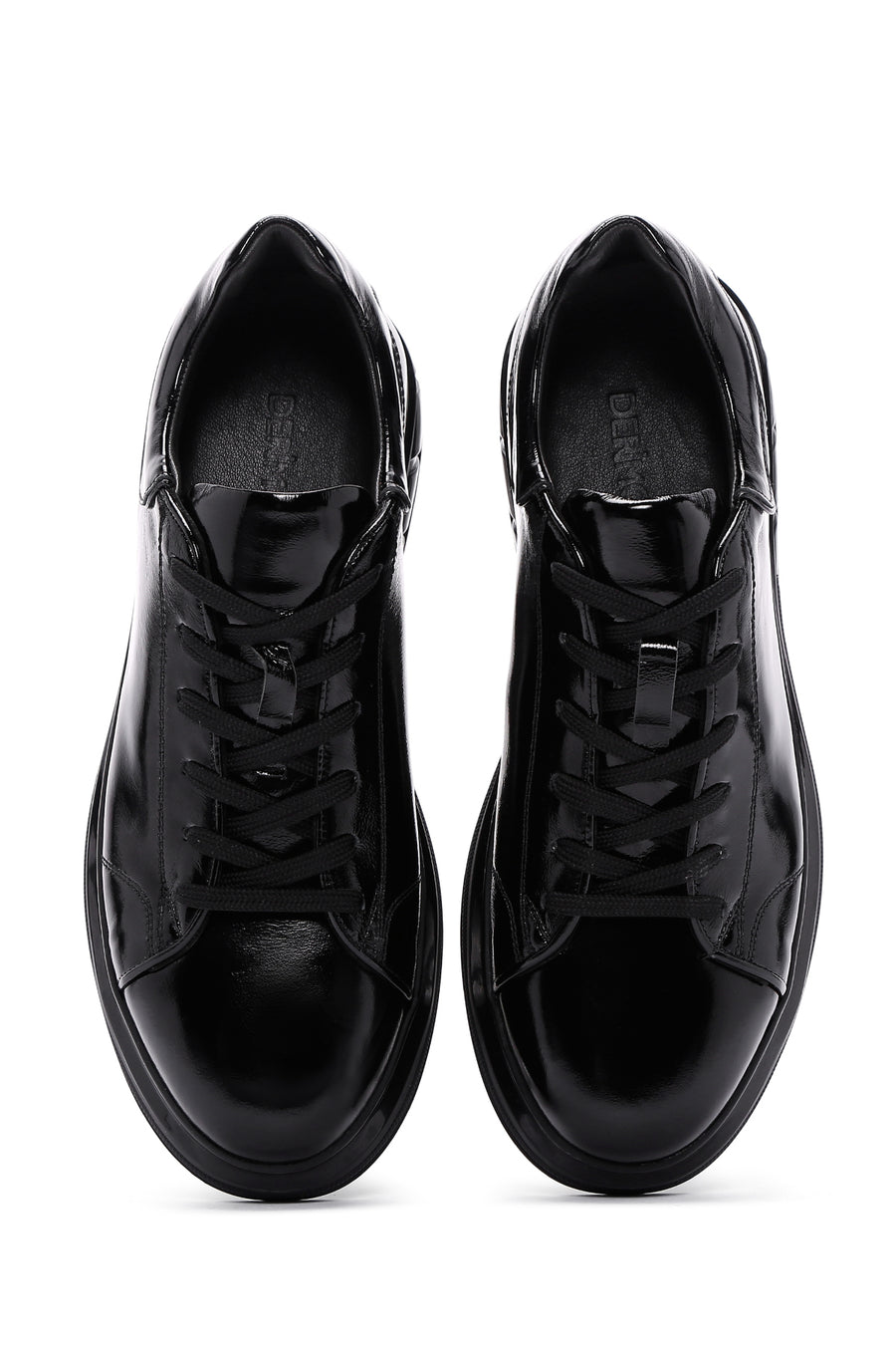 Men's Black Patent Leather Sneaker