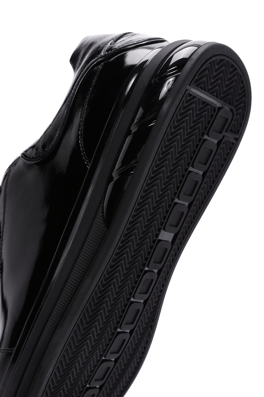 Men's Black Patent Leather Sneaker