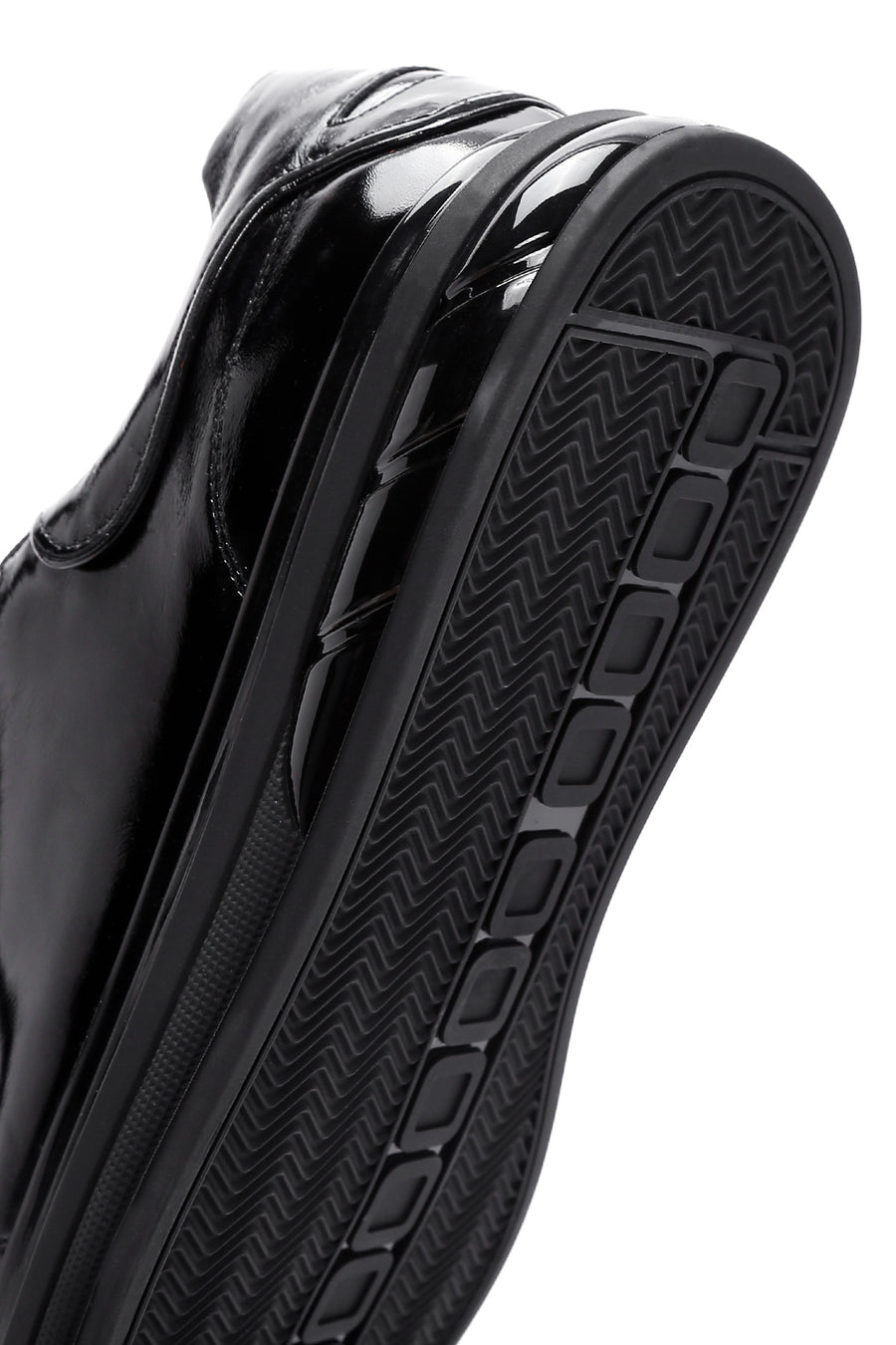 Men's Black Patent Leather Sneaker