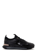 Men's Black Leather Casual Sneaker | Derimod