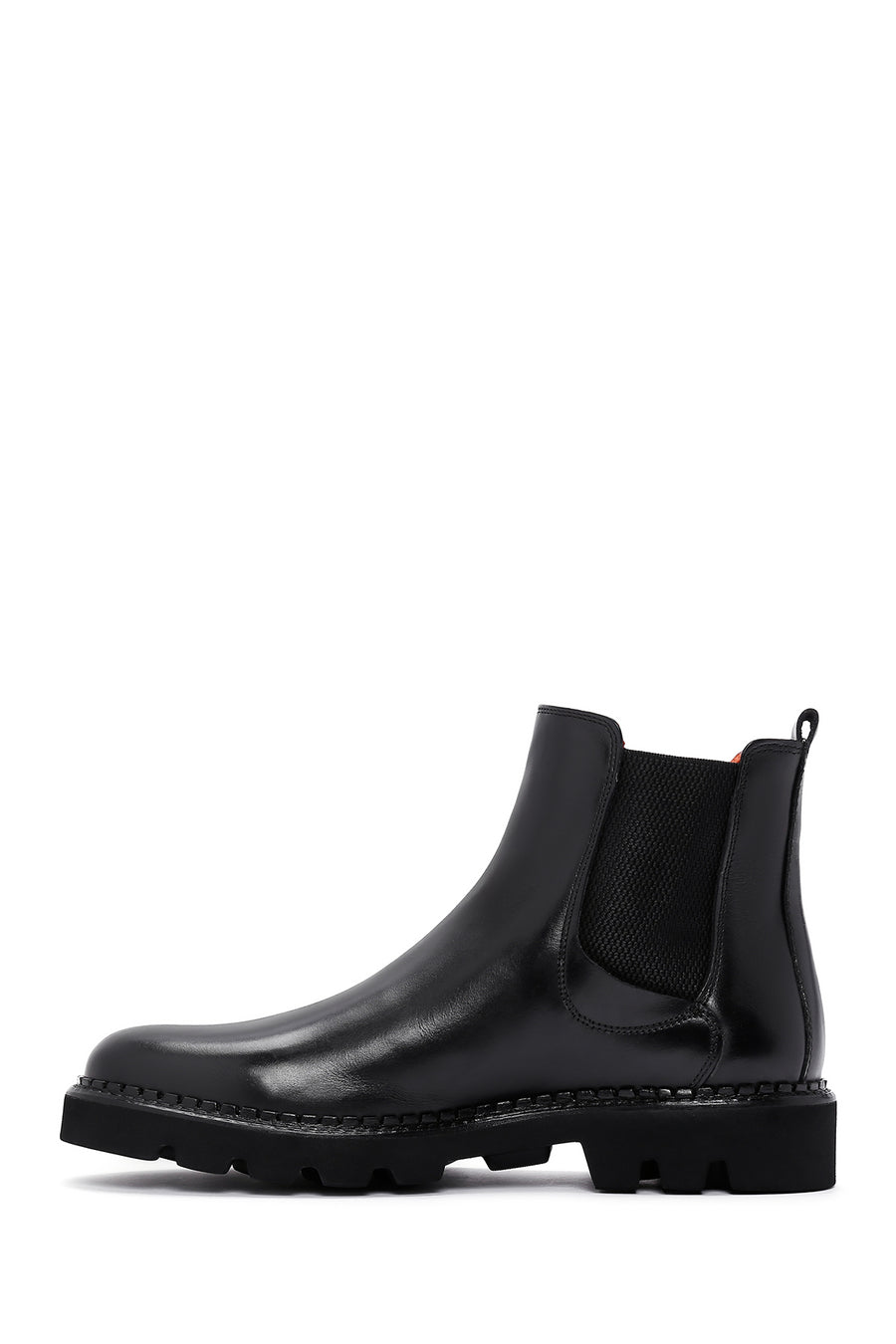 Men's Black Leather Chelsea Boots