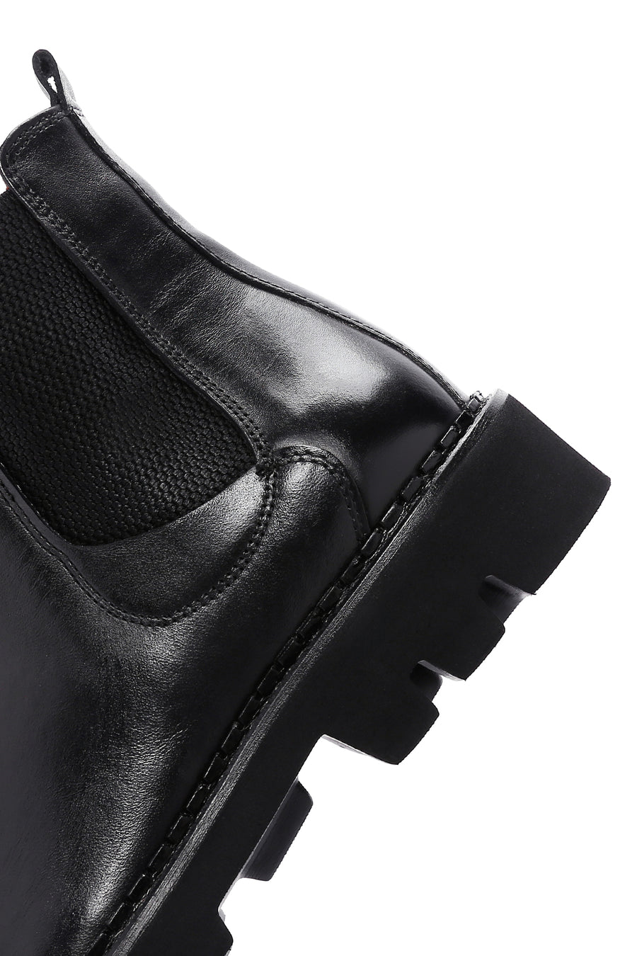 Men's Black Leather Chelsea Boots