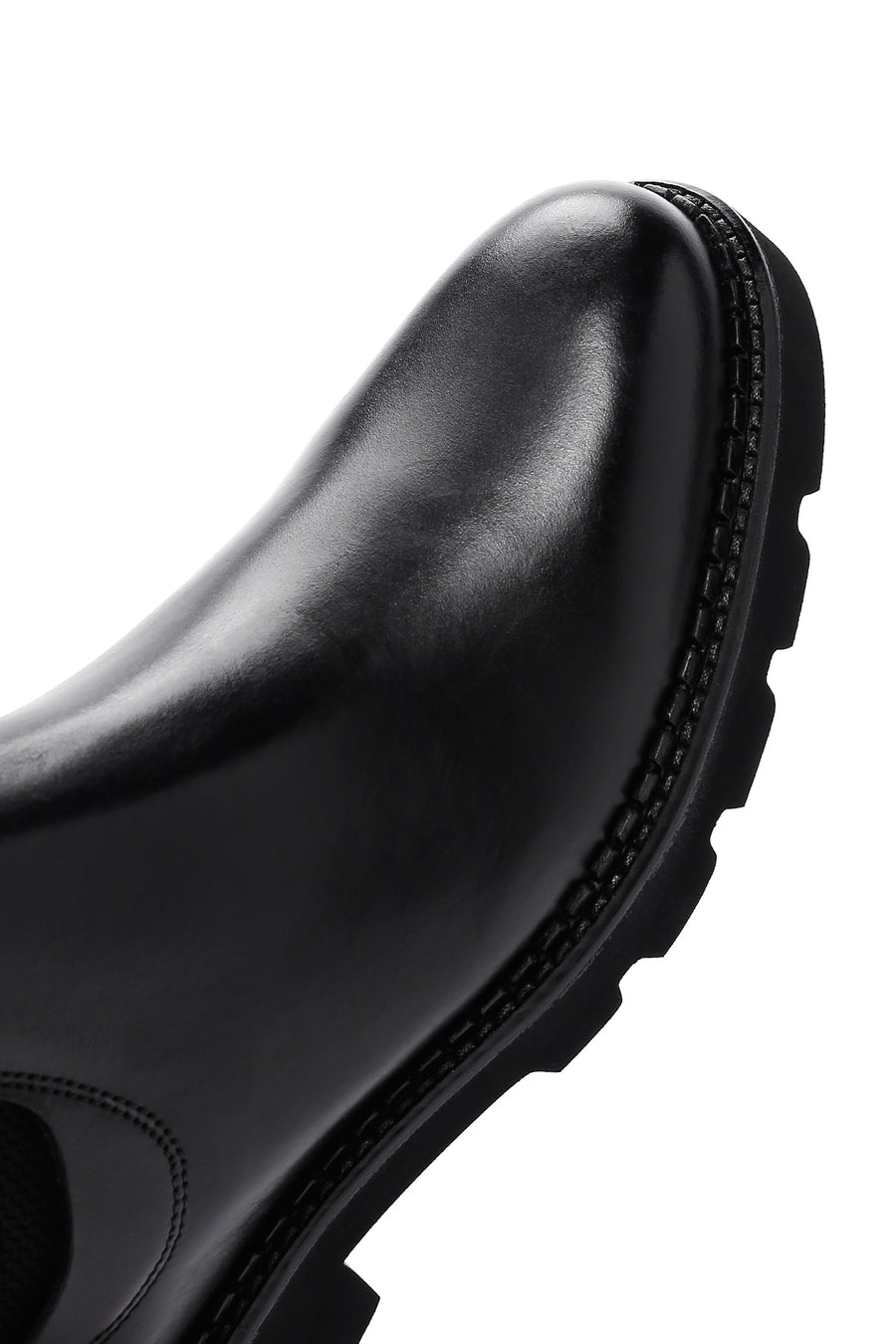 Men's Black Leather Chelsea Boots