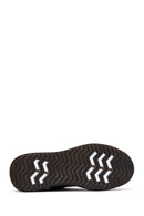 Men's Black Leather Sneaker | Derimod