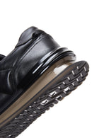 Men's Black Leather Sneaker | Derimod