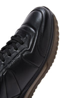 Men's Black Leather Sneaker | Derimod