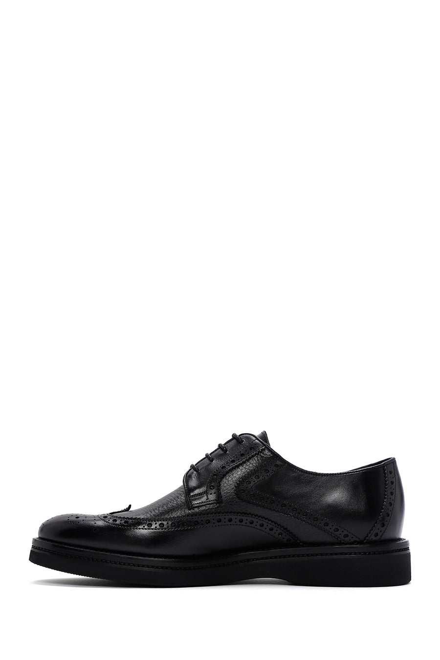 Men's Black Leather Casual Shoes