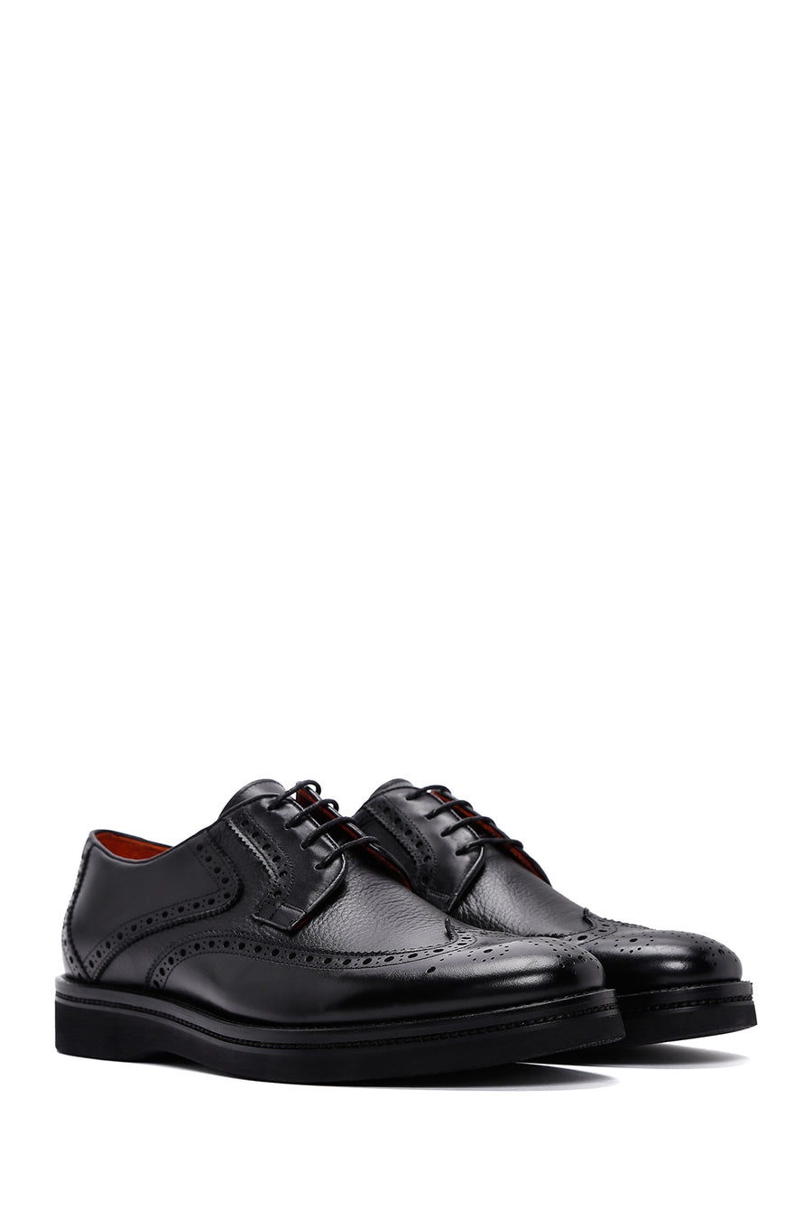 Men's Black Leather Casual Shoes