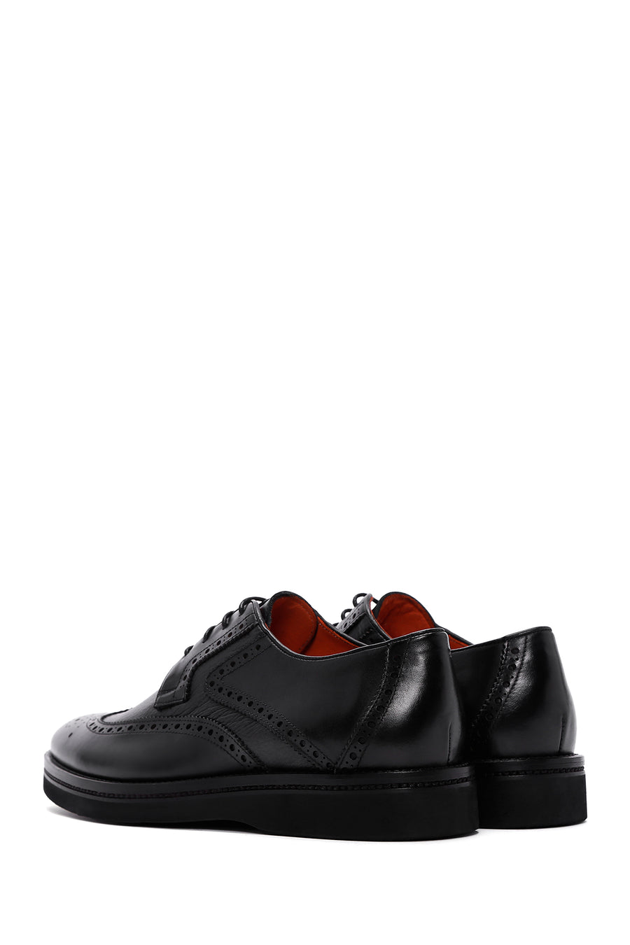 Men's Black Leather Casual Shoes