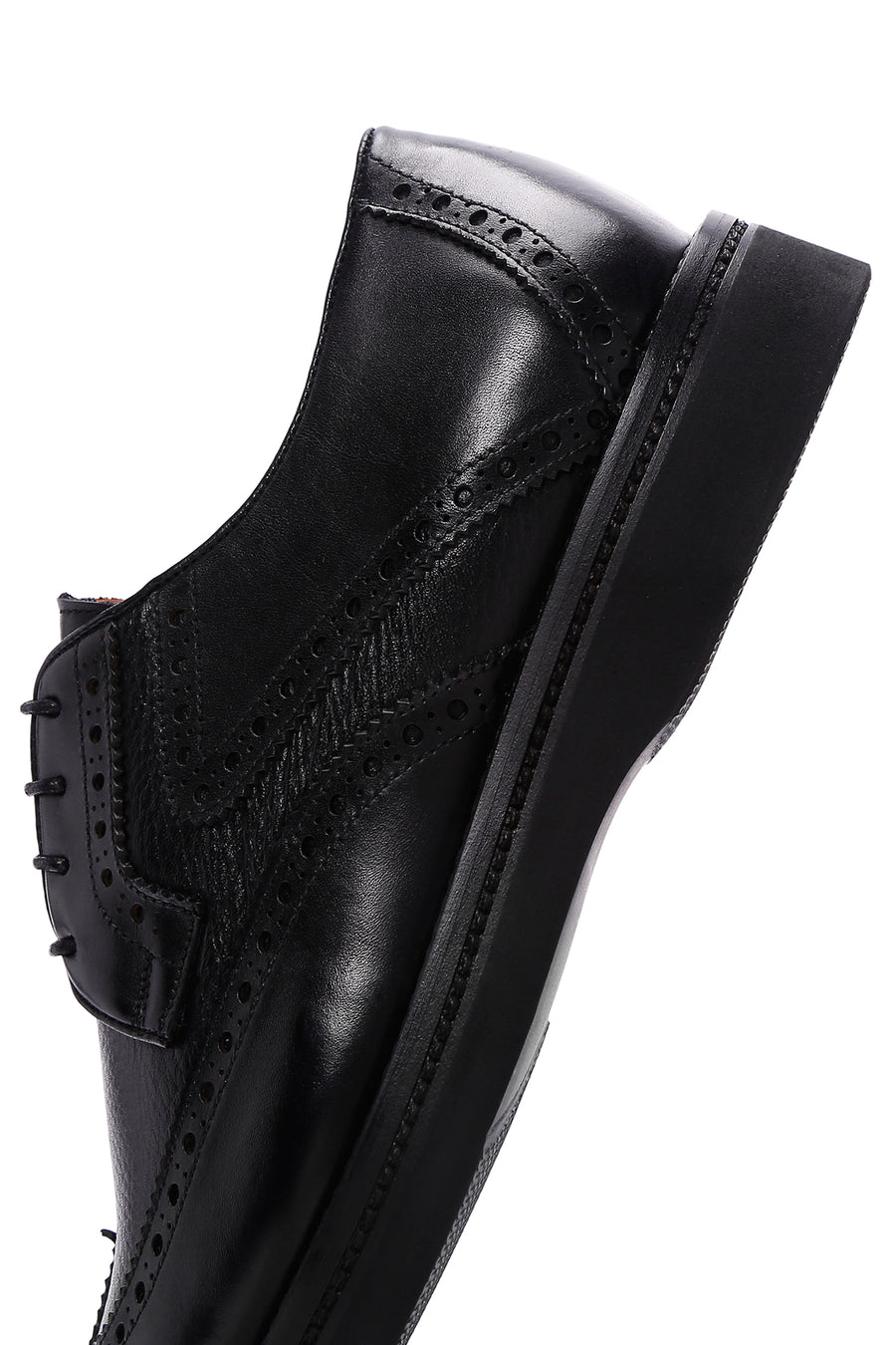 Men's Black Leather Casual Shoes
