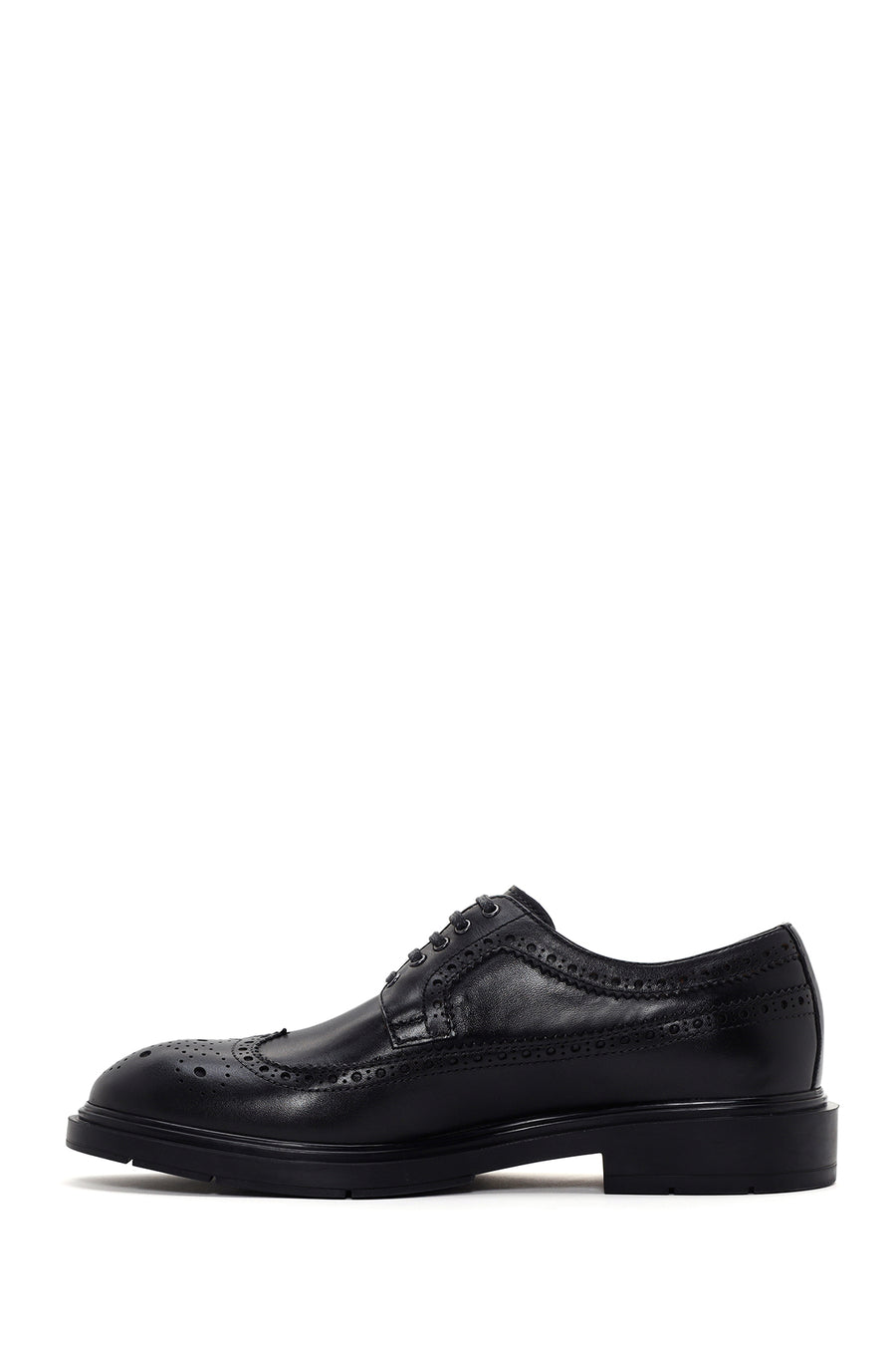Men's Black Leather Casual Shoes