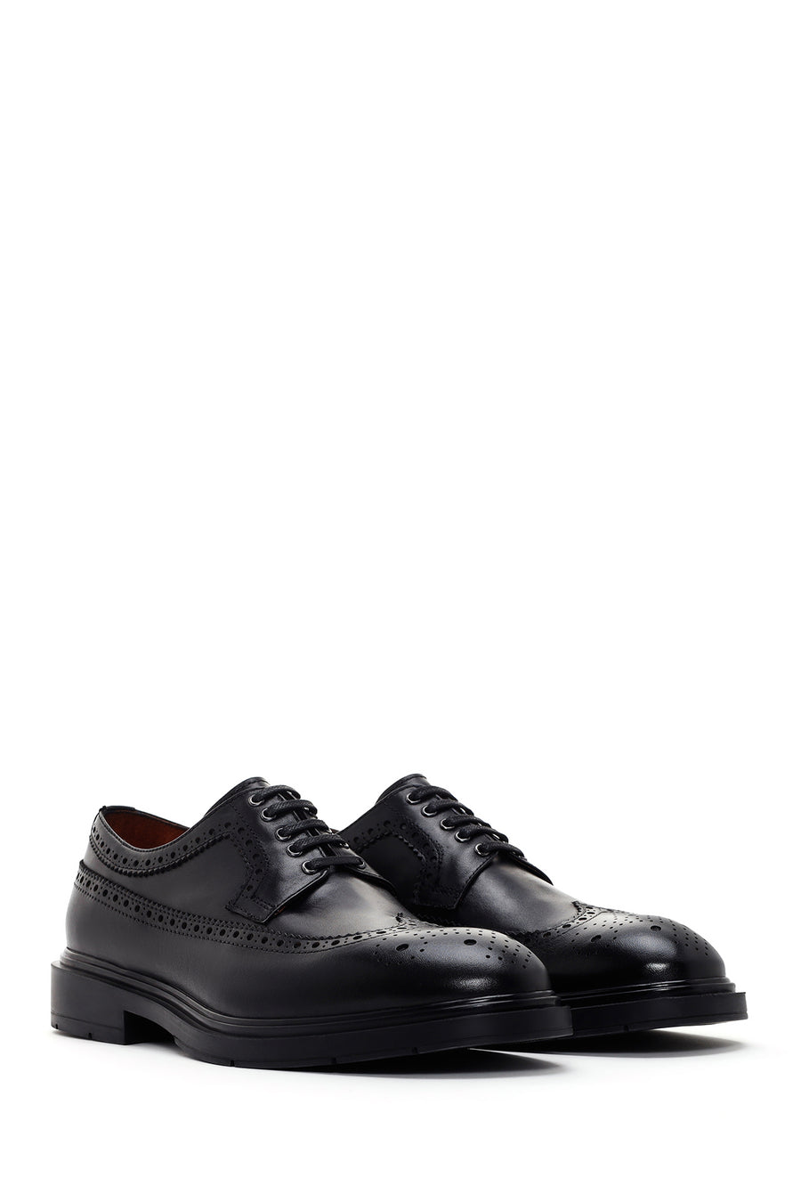Men's Black Leather Casual Shoes
