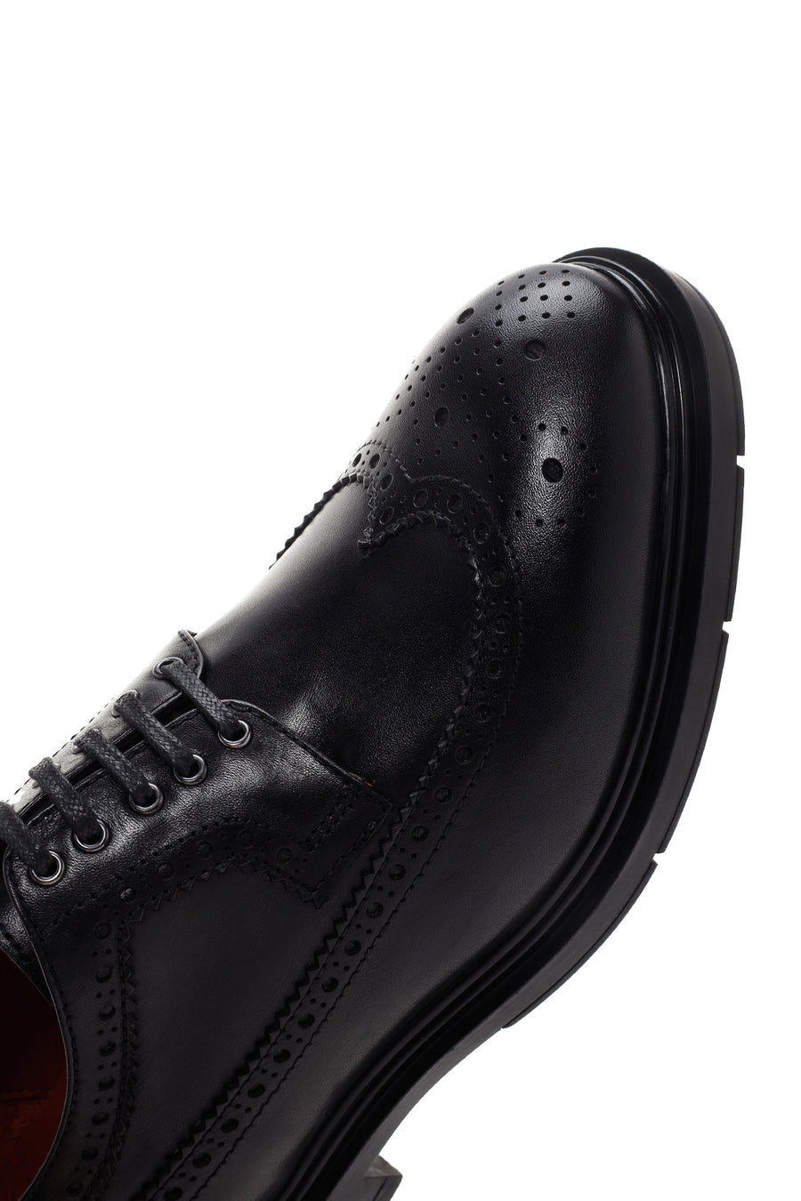 Men's Black Leather Casual Shoes